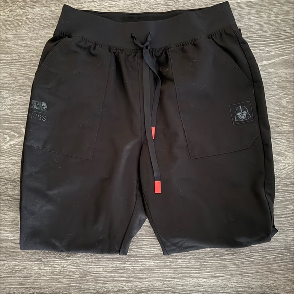 Figs Star Wars Black Dark Side Darth Vader Jogger Pants M - Picture 3 of 4